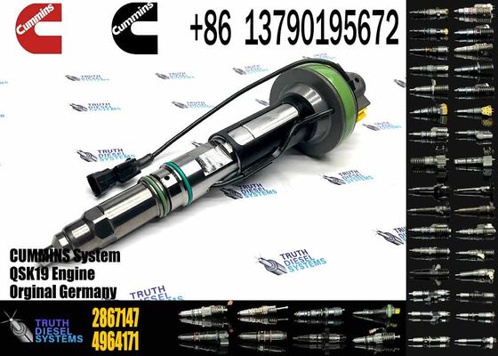 Diesel Common Rail Injector F00BJ00000 2867147 2882077 For Cummins Qsk19 Qsk38 Qsk60