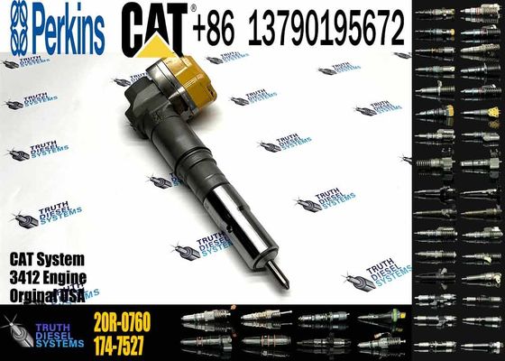 Excavator Engine Parts Fule Injetor 169-7408 174-7527 222-5967 20R-0760 232-1175 173-9272 For 3412E 3408 Fuel Injector