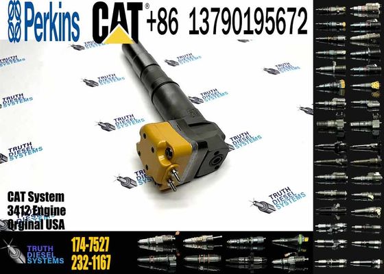 Excavator Engine parts Fule Injetor 169-7408 174-7527 222-5967 20R-0760 232-1175 173-9272 for 3412E 3408 Fuel Injector