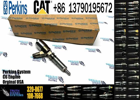 Excavator Parts Fuel Diesel Injector Fuel Injector 320-0677 3200677 Nozzle Injector C4.4 C6.6 320D L 320D 320D GC 323D L