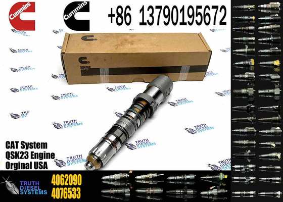 Hangood Excavator Parts Engine Parts 4902827 Original Diesel Fuel Injector QSK23 4902827 4077076 4062090 for Cummins Engine New
