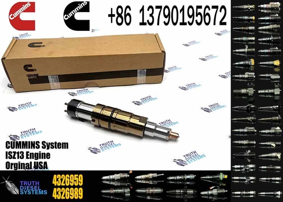 Genuine ISZ QSZ diesel Spare Auto Engine Parts Fule Injector 4955080 2872544 4326959