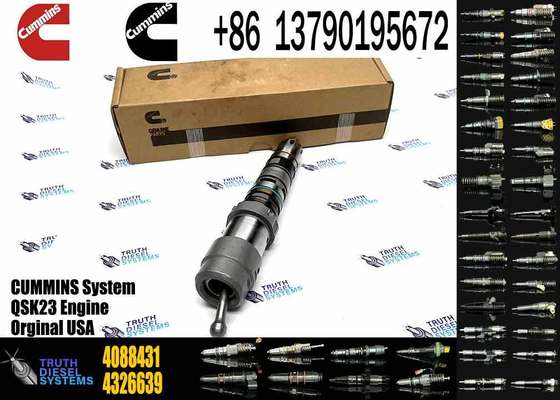 Diesel Fuel Injector 4088429 4088431 Common Rail Diesel Fuel Injector Compatible with Cummins QSK23 QSK60 Engine