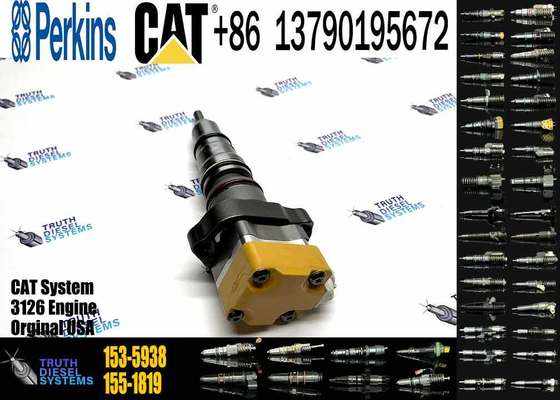 High Performance Excavator Engine Fuel Injector Assembly 153-5938 1535938 for CAT 3126 Diesel Engine