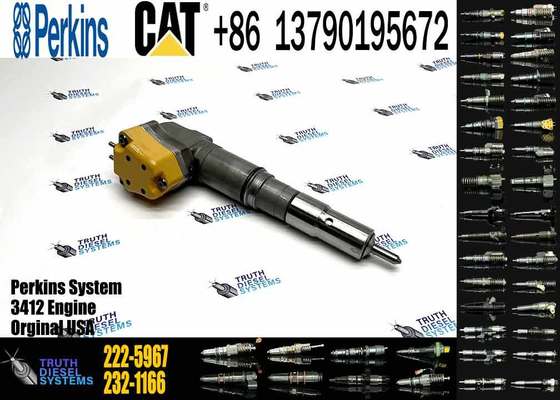 KJC Excavator Parts Engine 3408 3412 Fuel Injector 4CR01974 169-7408 174-7527 222-5967 20R-0760 for Construction Machinery