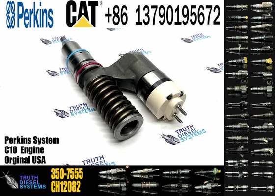 Excavator Spare Parts Fuel Injector 350-7555 3507555 for E345B E365B 3176 C-10 C-12 Engine for Construction Machinery
