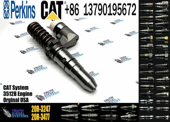 Excavator Parts 392-0225 Fuel Injector 3920225 20R-3247 20R3247 for CAT 3508B 3512B 3516B 3512C 3516C