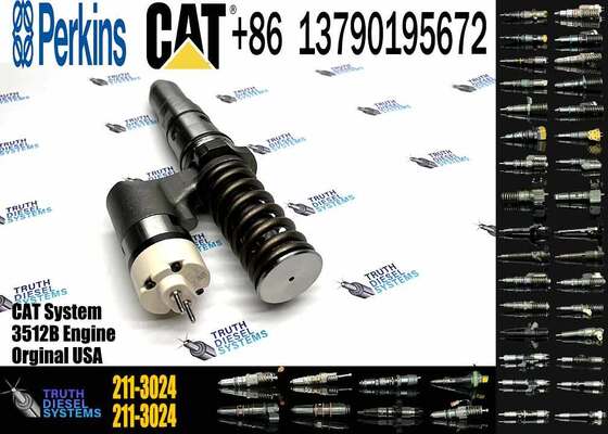 High Efficiency Diesel Common Rail Fuel Injector 204-2067  211-3024 Diesel Injector for Caterpillar 3508B/3512B/3516 Engine Spare Parts