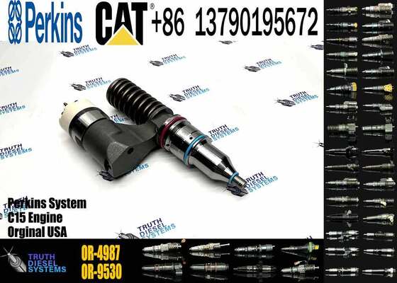 Excavator Parts Diesel C12 Engine Injector 208-9160 0R-9595 1OR-1814 OR-4987 161-1785 New Stainless Steel Injector for Excavator