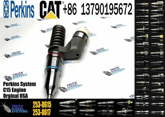 Diesel Fuel Injector 253-0615 2530615 6PCS Fuel Injector 280-0574 291-5911 254-4183 for C15 C18 Excavator Engine Engine Parts