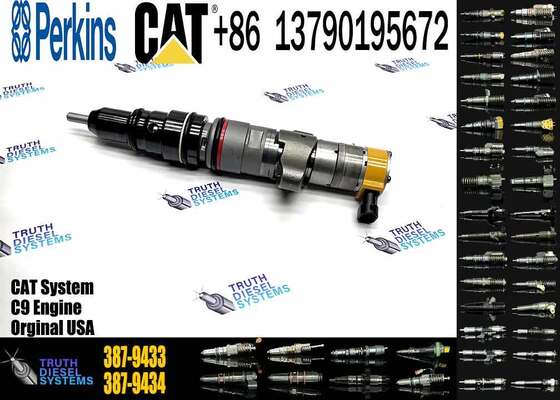 Diesel Fuel Injector 387-9433 3879433 for Excavator C9 Engine Common Rail Injector 336D 330D 266-4446 2664446