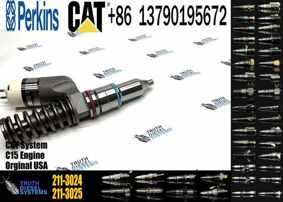 Diesel Fuel Injector 2113025 2113024 10R8502 EX630958 10R-8502 211-3025 211-3024 for Wheel Loader 834G 836G 988G 3512B ENGINE