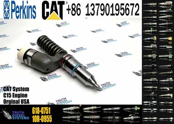 Common Rail Injector 30R-0004 618-0751 Suitable for CAT C15 C27 C32 C27 Engine Tractor D10N D10R D10T D10T2 Loader 990H 990K