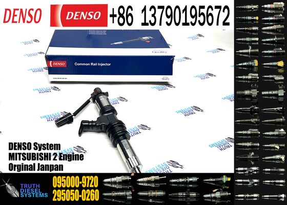 kualitas Auto Part Fuel Injector Nozzle 095000-9720 095000-9722 ME307488 untuk Denso Mitsubishi 6M60 Common Rail Injector Assy pabrik
